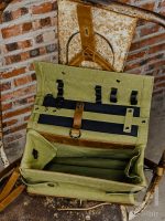 WWII German Military-Inspired Vintage Canvas Bag - Image 8
