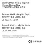 WWII German Military-Inspired Vintage Canvas Bag - Image 12